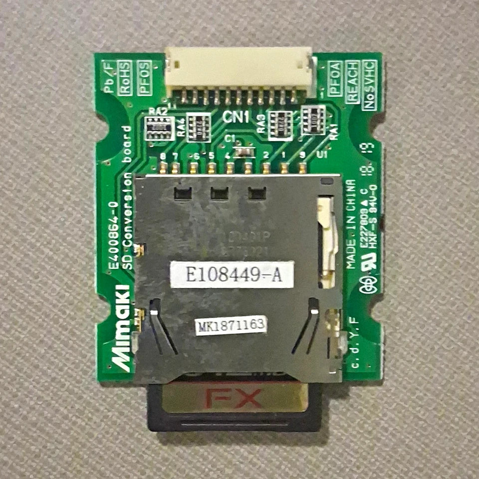 Mimaki E400864-0 SD Conversion Board Printed Circuit Board PCB E108449-A Tested