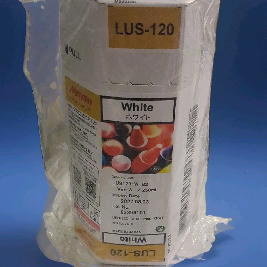 Mimaki Genuine LUS-120 White Ink Cartridge LUS120-W-B2 Ver.3 250ml