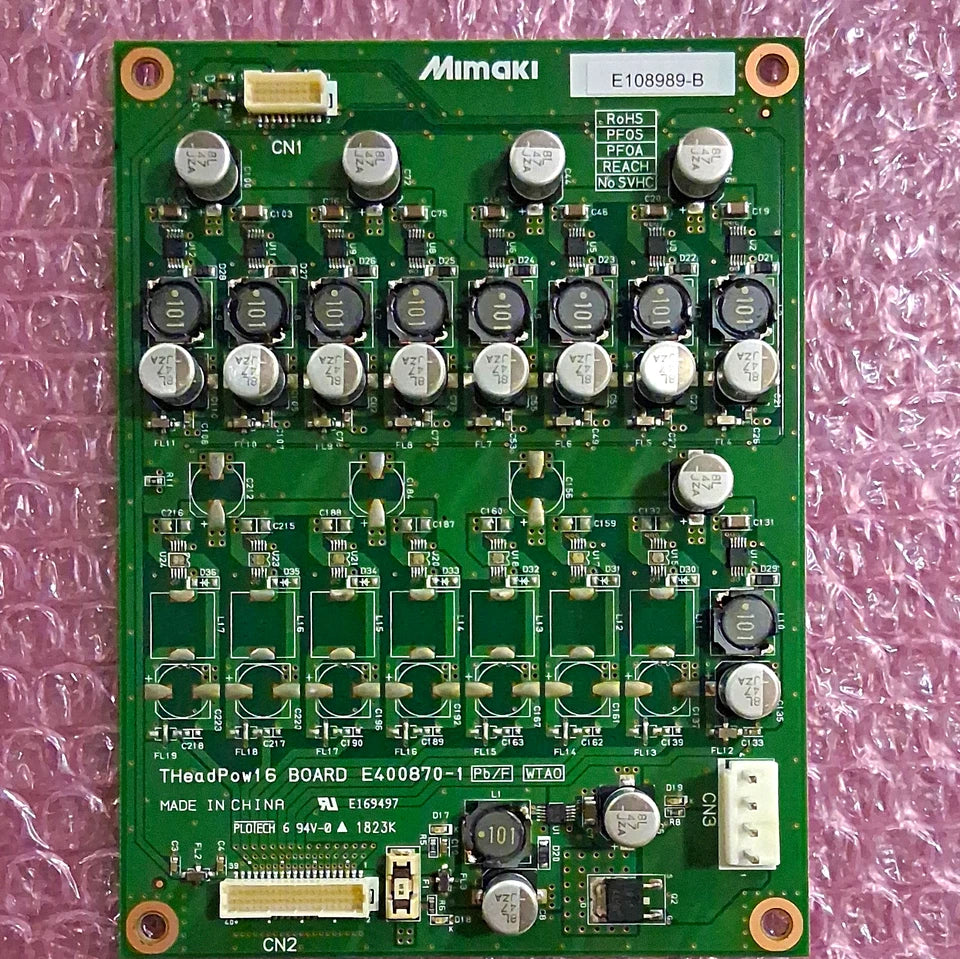 Mimaki E108989-B THeadPow16 Board Printed Circuit Board E400870-1 Label. Tested